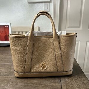Michael Kors Camel Leather Tote